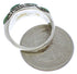 Silver Turquoise Inlay Ring Size 4-3/4 JX37405