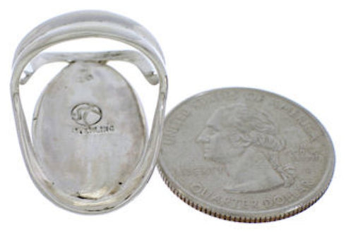 Authentic Silver Jewelry Southwest Turquoise Ring Size 5-1/2 JX37568