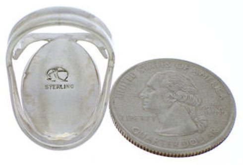 Silver Multicolor Inlay Ring Size 6-1/4 JX37686