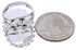 Multicolor Needlepoint Jewelry Silver Ring Size 6 YX35130