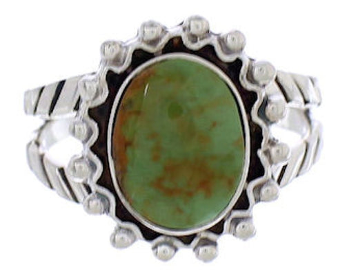 Authentic Sterling Silver Turquoise Jewelry Ring Size 8-1/4 YX35425