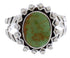 Authentic Sterling Silver Turquoise Jewelry Ring Size 8-1/4 YX35425
