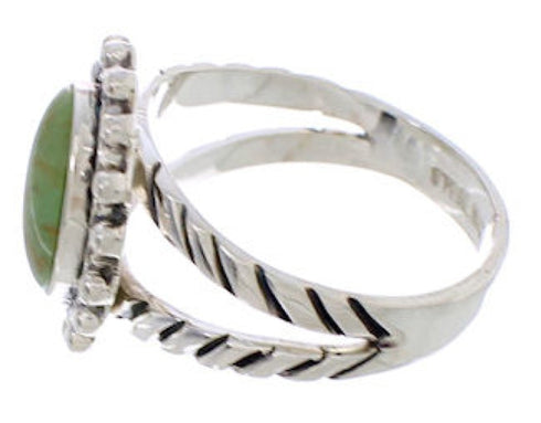 Authentic Sterling Silver Turquoise Jewelry Ring Size 8-1/4 YX35425