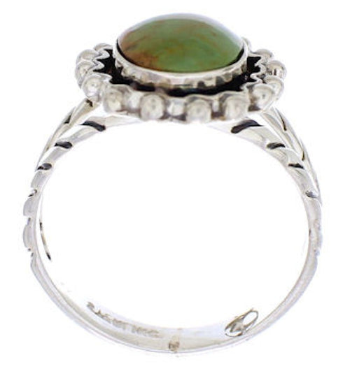 Authentic Sterling Silver Turquoise Jewelry Ring Size 8-1/4 YX35425