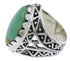 Southwest Genuine Sterling Silver Turquoise Ring Size 8-1/4 TX38908