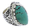 Authentic Sterling Silver Turquoise Southwestern Ring Size 5 TX38912