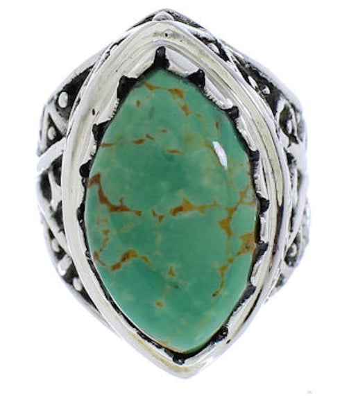 Turquoise And Authentic Sterling Silver Southwest Ring Size 6 TX38926