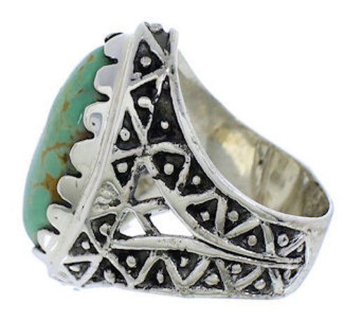 Turquoise And Authentic Sterling Silver Southwest Ring Size 6 TX38926