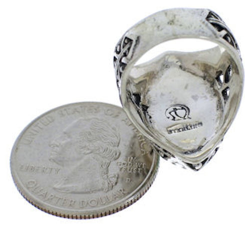 Turquoise And Authentic Sterling Silver Southwest Ring Size 6 TX38926