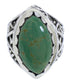 Turquoise And Sterling Silver Southwestern Ring Size 7-1/2 TX38928