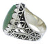Turquoise And Sterling Silver Southwestern Ring Size 7-1/2 TX38928