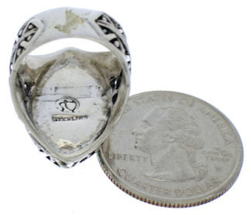 Southwest Turquoise And Silver Ring Size 5 TX38933