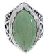 Southwestern Turquoise And Sterling Silver Ring Size 6-1/4 TX38936