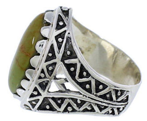 Turquoise Southwest Silver Ring Size 4-3/4 TX38945