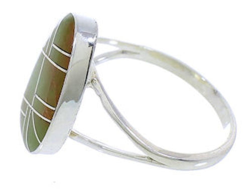 Turquoise Southwestern Sterling Silver Jewelry Ring Size 5-1/2 TX39161