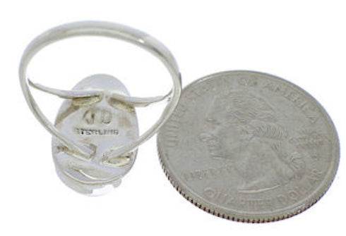 Multicolor Inlay Silver Southwest Ring Size 4-1/2 WX81327