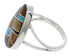 Genuine Silver Multicolor Southwestern Ring Size 7-1/2 TX39364