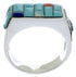 Multicolor Silver Southwestern Ring Size 9-1/2 EX41548