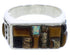 Multicolor Inlay Southwest Ring Size 11-1/2 EX41584