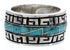 Southwest Sterling Silver Turquoise Inlay Ring Size 6-3/4 TX38414