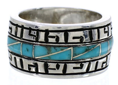 Turquoise And Silver Southwest Ring Size 4-3/4 TX38424