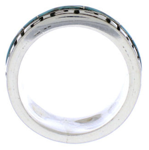 Turquoise And Silver Southwest Ring Size 4-3/4 TX38424