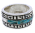 Southwest Turquoise Authentic Sterling Silver Ring Size 4-1/2 TX38453