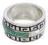 Turquoise And Sterling Silver Southwestern Ring Size 5-3/4 TX38517