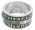 Silver And Turquoise Ring Size 6-3/4 TX38537