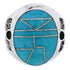 Genuine Sterling Silver Turquoise Southwestern Ring Size 5-3/4 TX38612