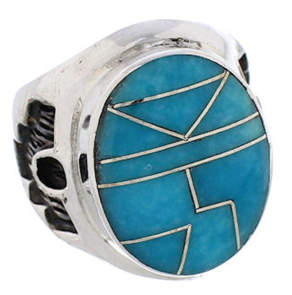Sterling Silver And Turquoise Southwest Ring Size 5-3/4 TX38615