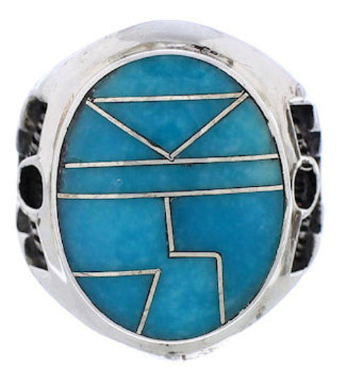 Sterling Silver And Turquoise Southwest Ring Size 5-3/4 TX38615