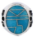 Sterling Silver And Turquoise Southwest Ring Size 5-3/4 TX38615