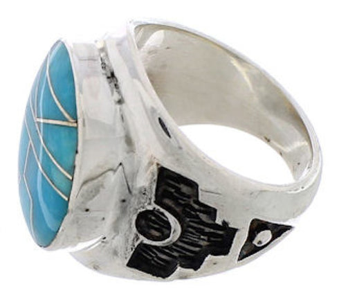 Sterling Silver And Turquoise Southwest Ring Size 5-3/4 TX38615