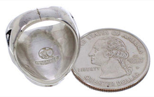 Sterling Silver And Turquoise Southwest Ring Size 5-3/4 TX38615