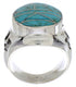 Genuine Sterling Silver Turquoise Southwest Ring Size 5-1/2 TX38627