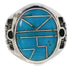 Authentic Silver Turquoise Southwestern Ring Size 5-1/2 TX38633