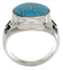 Authentic Sterling Silver Turquoise Southwest Ring Size 8-1/4 TX38632
