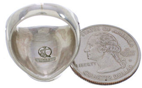 Authentic Silver Turquoise Southwestern Ring Size 5-1/2 TX38633