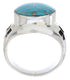 Silver And Turquoise Southwest Jewelry Ring Size 8-3/4 TX38641
