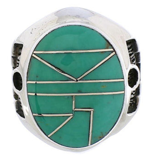 Sterling Silver Jewelry Turquoise Southwest Ring Size 5-3/4 TX38647