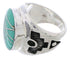 Sterling Silver Jewelry Turquoise Southwest Ring Size 5-3/4 TX38647