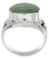 Silver And Turquoise Inlay Southwest Jewelry Ring Size 7-1/2 TX38659