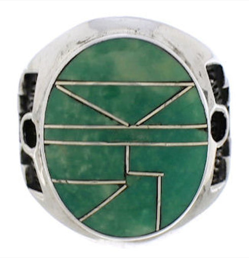 Sterling Silver Turquoise Southwestern Jewelry Ring Size 5-3/4 TX38662