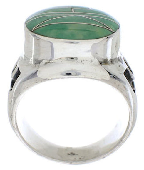 Sterling Silver Turquoise Southwestern Jewelry Ring Size 5-3/4 TX38662