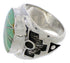 Genuine Silver Turquoise Southwest Jewelry Ring Size 4-3/4 TX38666