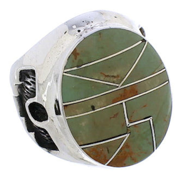Genuine Silver Turquoise Jewelry Southwestern Ring Size 6-1/4 TX38667