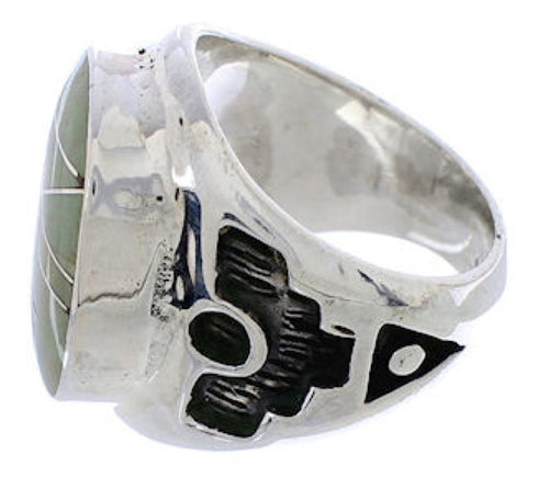 Authentic Silver Turquoise Southwestern Jewelry Ring Size 5 TX38669