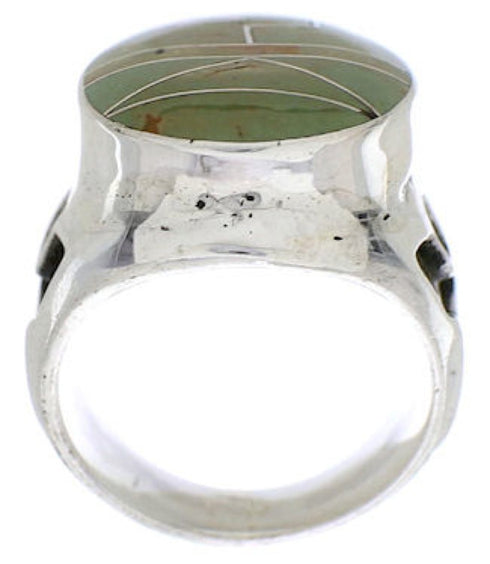 Genuine Silver Turquoise Jewelry Southwestern Ring Size 6-1/4 TX38667