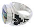 Multicolor Silver Southwestern Inlay Ring Size 6-1/2 TX38701